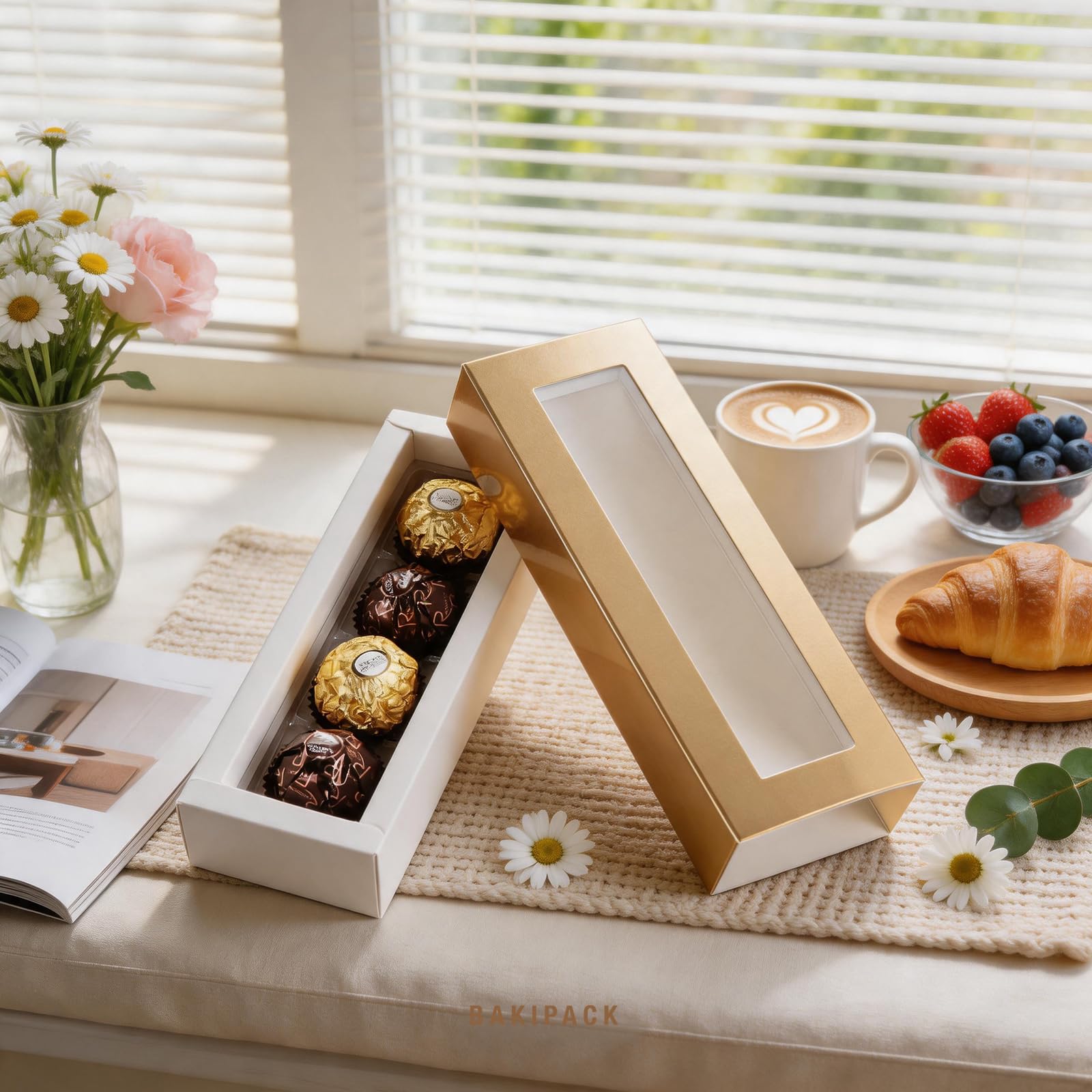 Amazon.com: BAKIPACK 20 Truffle Boxes, Chocolate Boxes, Candy